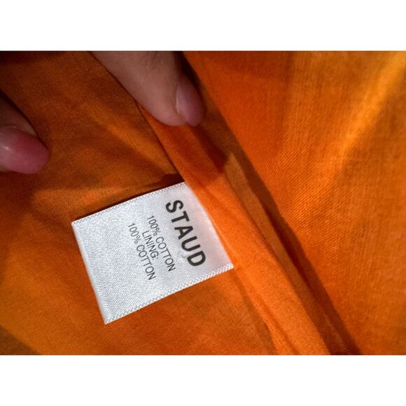 STAUD open back midi gingham Crosshill Dress size size small - Picture 7 of 12